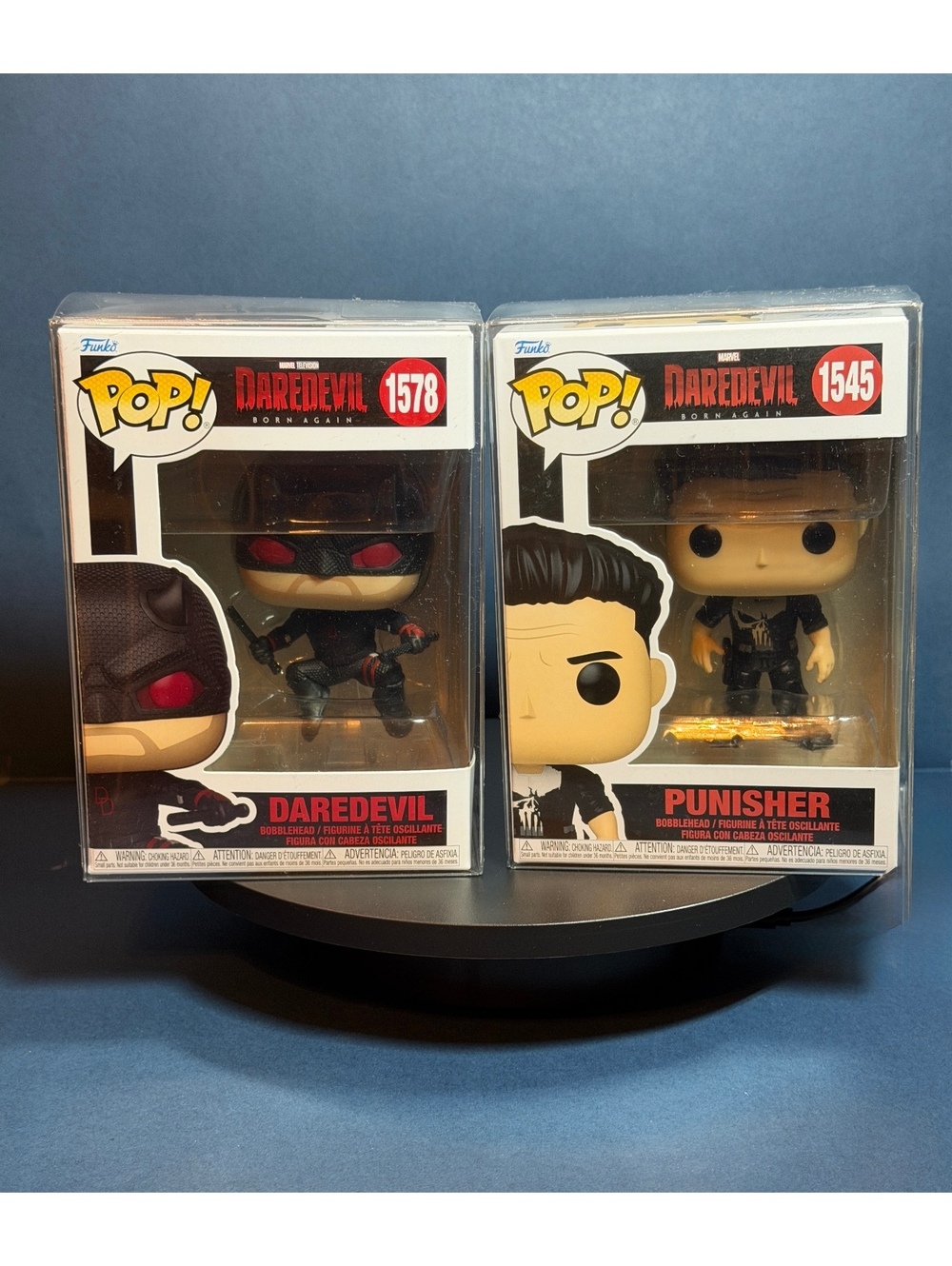 Punisher & Daredevil-Daredevil Born Again. Funko set of